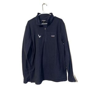 Patagonia Branded Fleece Men's Large‎ Quarter Zip Jacket Pullover 24x29.5